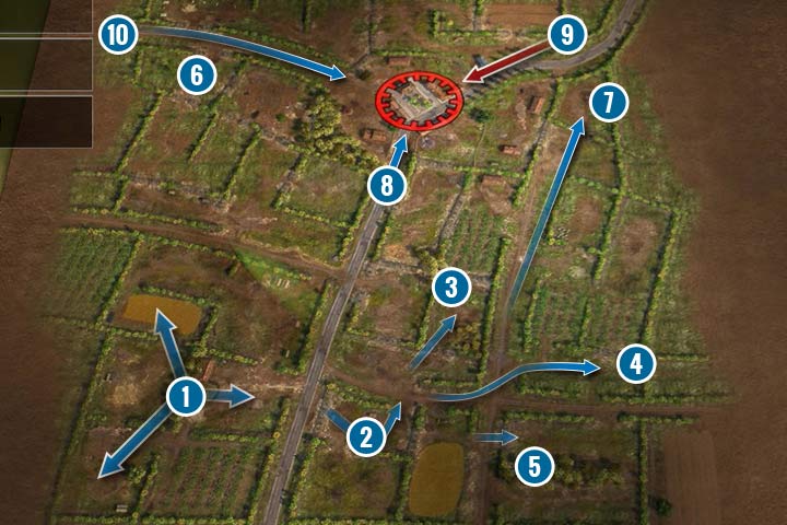 Misja dzieli się na kilka etapów - Misja 2 - Bitwa o Żywopłoty | Alianci | Kampania | Sudden Strike 4 - Sudden Strike 4 - poradnik do gry