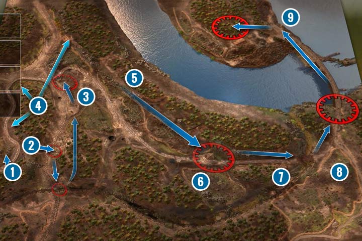 Do tej misji najlepsza jest doktryna wsparcia, zwłaszcza umiejętności Kamuflaż oraz Materiały Wybuchowe - Misja 6 - Bitwa o Las Hurtgen | Alianci | Kampania | Sudden Strike 4 - Sudden Strike 4 - poradnik do gry