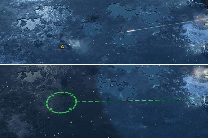 Działa przeciwpancerne są zagrożeniem dla twoich czołgów, jak również dla ciężarówek. Wystarczy zniszczyć lód w ich położeniu, aby definitywnie się ich pozbyć. Może to uczynić nawet piechotą, rzucając granat odłamkowy. - Misja 1 - Oblężenie Leningradu | ZSRR | Kampania | Sudden Strike 4 - Sudden Strike 4 - poradnik do gry