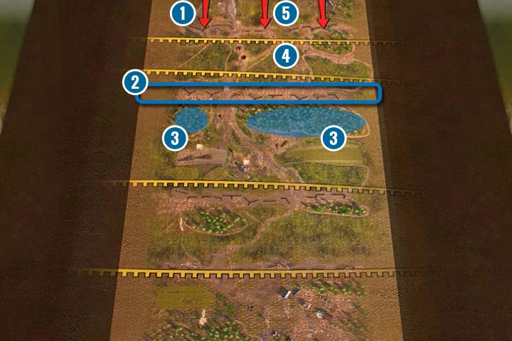 Bardzo przydadzą się tutaj miny (również dostępne w doktrynie wsparcia), które warto rozstawić przed okopami w linii - Misja 4 - Bitwa pod Kurskiem | ZSRR | Kampania | Sudden Strike 4 - Sudden Strike 4 - poradnik do gry