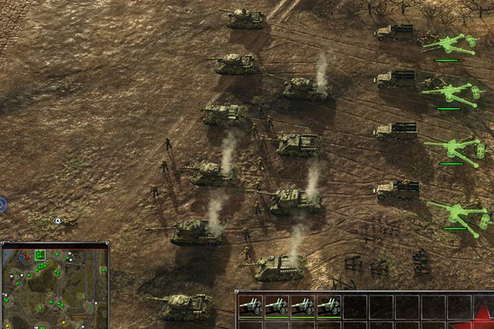 Ciężkie czołgi, niszczyciele czołgów oraz artyleria bez problemu poradzą sobie ze zgrupowaniem niemieckich pancerniaków. - Misja 6 - Operacja obrony Balatonu | ZSRR | Kampania | Sudden Strike 4 - Sudden Strike 4 - poradnik do gry