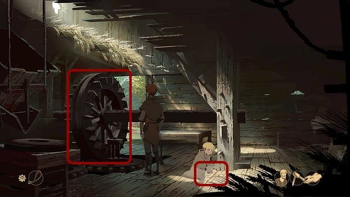 Teraz zwróć uwagę na to, czym bawi się Jonathan, i zabierz mu z podłogi garść mrówek - Filary Ziemi: Rozdział 10, Odrodzenie Kingsbridge - solucja, opis przejścia - Filary Ziemi - poradnik do gry