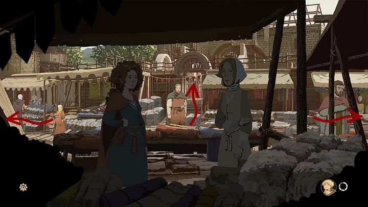 Wracając, kiedy Jonathan odbiegnie, idź za nim - Filary Ziemi: Rozdział 13, Jarmark wełniany - solucja, opis przejścia - Filary Ziemi - poradnik do gry