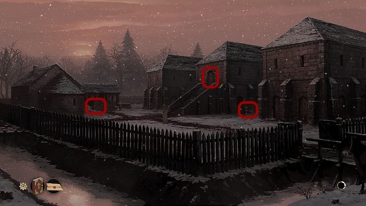 Dotarłszy jako Philip pod pałac biskupa, wejdź na dziedziniec (w lewo) - Filary Ziemi: Rozdział 3, Spisek - solucja, opis przejścia - Filary Ziemi - poradnik do gry