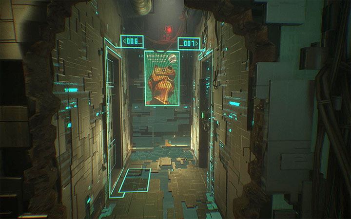 Mieszkanie 007 jest w południowo-wschodnim narożniku budynku - Odnalezienie mieszkania Adama | Opis przejścia w Observer - Observer - poradnik do gry