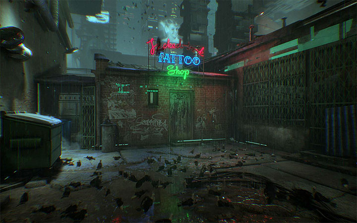 W ramach poszukiwań Heleny Nowak musisz podjąć trop z jednego ze wspomnień Amira Nowaka, a mianowicie zajrzeć do salonu tatuażu - Odnalezienie Heleny Nowak | Opis przejścia Observer - Observer - poradnik do gry