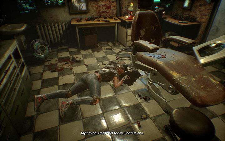 Ciało Heleny Nowak znajdziesz w drugim pomieszczeniu salonu - Odnalezienie Heleny Nowak | Opis przejścia Observer - Observer - poradnik do gry