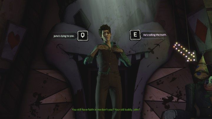 Trzeci wybór występuje w piątym rozdziale i jest to najważniejsza decyzja w całej grze - Ważne wybory | Epizod 4 - What Ails You - Batman: The Telltale Series - The Enemy Within - poradnik do gry