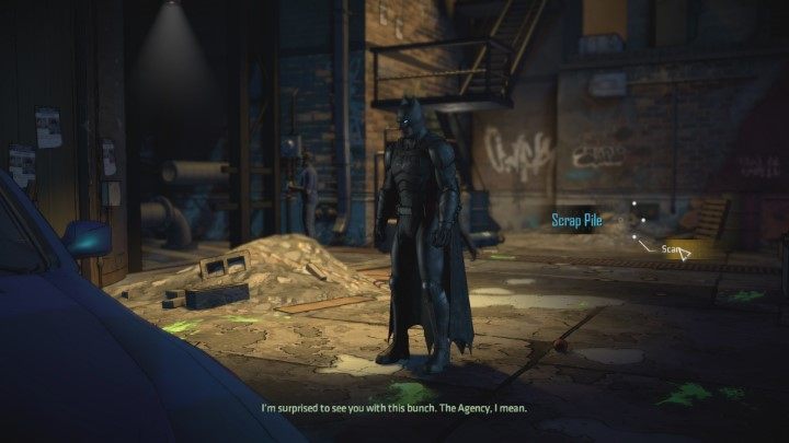 Uzyskasz teraz kontrolę nad postacią - musisz odnaleźć wskazówki, które doprowadzą cię do Jokera - Rozdział 4 - Fractured | Solucja Batman The Enemy Within - Batman: The Telltale Series - The Enemy Within - poradnik do gry