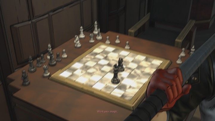 Przejdziecie do biura Waynea, gdzie za pomocą szachów otworzysz tajne przejście. - Rozdział 4 - A Family Affair | Epizod 2 - The Pact - Batman: The Telltale Series - The Enemy Within - poradnik do gry