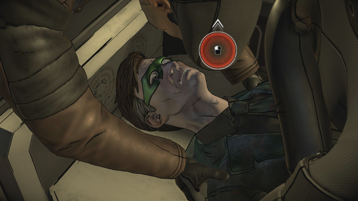 Następnie przejdziecie do ciała Riddlera, by pobrać skan jego oczu - klikaj przyciski wyskakujące na ekranie. W między czasie rozmowa będzie toczyła się dalej. - Rozdział 1 - Unexpected Encounter | Epizod 3 - Fractured Mask - Batman: The Telltale Series - The Enemy Within - poradnik do gry