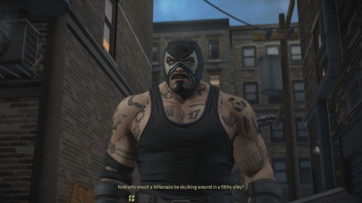 W pobliżu pojawi się Bane - Rozdział 6 - Descent Into Darkness | Epizod 3 - Fractured Mask - Batman: The Telltale Series - The Enemy Within - poradnik do gry