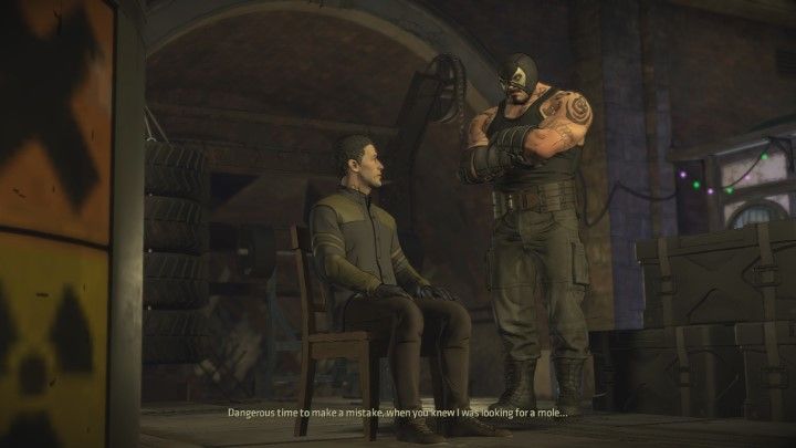 Następnie Bane będzie chciał zabić osobę, która wcześniej ci pomogła - Rozdział 4 - Hive of Villainy | Epizod 3 - Fractured Mask - Batman: The Telltale Series - The Enemy Within - poradnik do gry