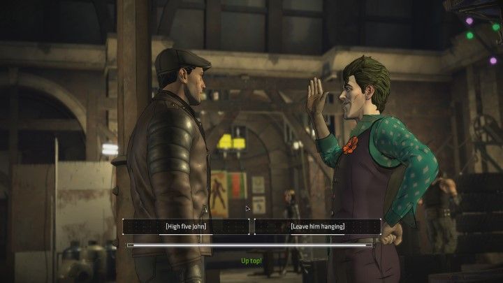 Dalej będziesz rozmawiać z Johnem o kradzieży laptopa - Rozdział 4 - Hive of Villainy | Epizod 3 - Fractured Mask - Batman: The Telltale Series - The Enemy Within - poradnik do gry