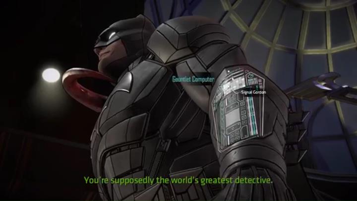 Następnie najedź na swoją rękawicę i daj sygnał Gordonowi - Rozdział 1 - All in a Days Work | Epizod 1 - The Enigma - Batman: The Telltale Series - The Enemy Within - poradnik do gry