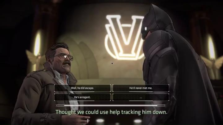 Opcja dialogowa - Rozdział 2 - New Game in Town | Epizod 1 - The Enigma - Batman: The Telltale Series - The Enemy Within - poradnik do gry