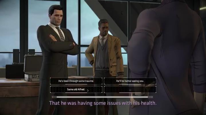 Opcja dialogowa - Rozdział 3 - Goodbye, Old Friend | Epizod 1 - The Enigma - Batman: The Telltale Series - The Enemy Within - poradnik do gry