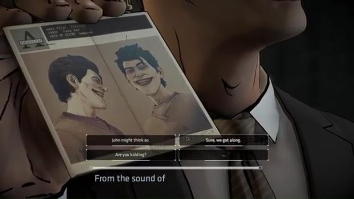 Opcja dialogowa - Rozdział 3 - Goodbye, Old Friend | Epizod 1 - The Enigma - Batman: The Telltale Series - The Enemy Within - poradnik do gry