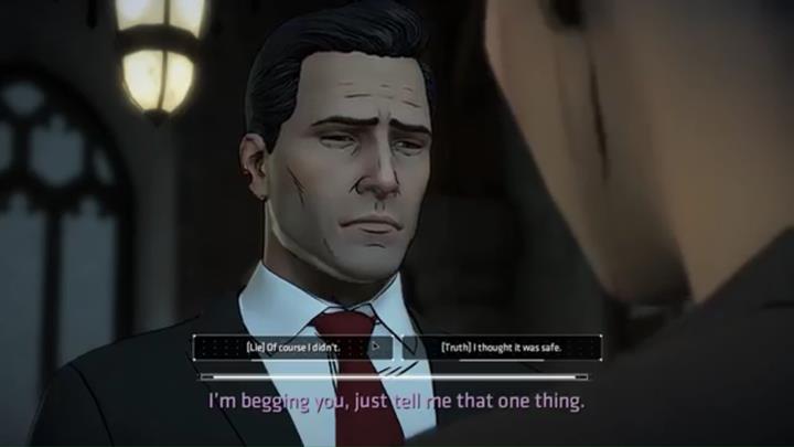 Kobieta zapyta o okoliczności śmierci swojego ojca - Rozdział 4 - A Friend in Need | Epizod 1 - The Enigma - Batman: The Telltale Series - The Enemy Within - poradnik do gry