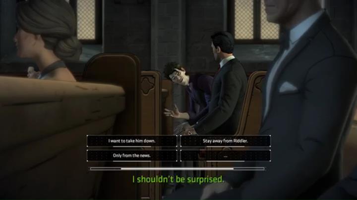 Opcja dialogowa - Rozdział 4 - A Friend in Need | Epizod 1 - The Enigma - Batman: The Telltale Series - The Enemy Within - poradnik do gry