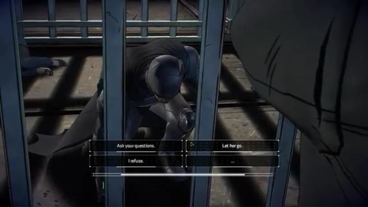 Kolejna sekwencja to ostatni ważny wybór w tym epizodzie - Rozdział 6 - Riddle Me This | Epizod 1 - The Enigma - Batman: The Telltale Series - The Enemy Within - poradnik do gry