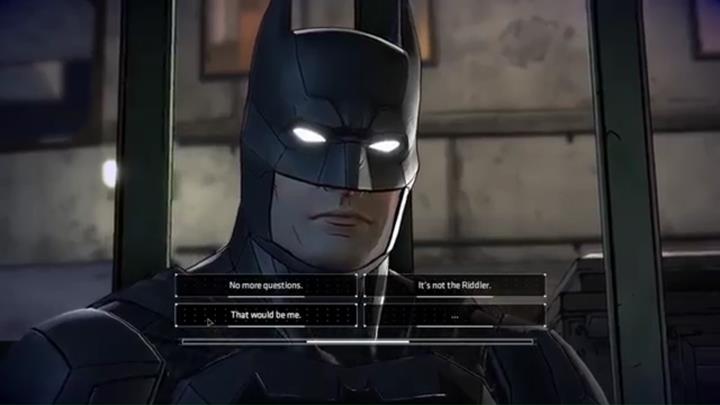 Następnie czeka cię dialog z Riddlerem - Rozdział 6 - Riddle Me This | Epizod 1 - The Enigma - Batman: The Telltale Series - The Enemy Within - poradnik do gry