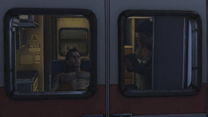 Akcja przeniesie się do karetki - Fractured - Solucja Batman Same Stitch - Villain Joker - Batman: The Telltale Series - The Enemy Within - poradnik do gry