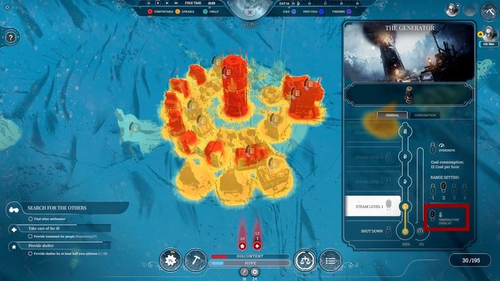 Przeżycie twojego miasta jest uwarunkowane ciągłym rozwojem, dlatego jak najszybciej postaw Workshop - Porady ogólne | Podstawy rozgrywki | Frostpunk - Frostpunk - poradnik do gry