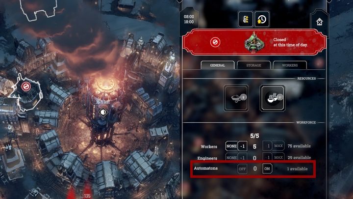 W czasie rozgrywki za pomocą drzewka technologicznego możesz odblokować budynek Factory - Czym są Automatony we Frostpunk? - Frostpunk - poradnik do gry