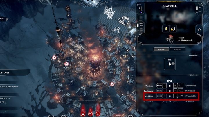 Dzieci są klasyfikowane jako osobna grupa pracowników. Jesteś więc w pełni świadomy ich zatrudnienia. - Czy warto przydzielać dzieci do pracy we Frostpunk? - Frostpunk - poradnik do gry