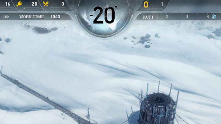 O temperaturze w mieście jesteś informowany na bieżąco. - Jaki wpływ na mieszkańców ma temperatura otoczenia we Frostpunk? | FAQ - Frostpunk - poradnik do gry