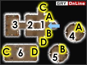 Popielny Niewolnik, Popielny Ghul, Popielny Zombie, Spaczony, Zarażony Spaczeniem lub Lunatyk będzie stał w [1] i [3] - Pozostałe miejsca | ŚWIAT - Dagoth Ur | The Elder Scrolls III: Morrowind - The Elder Scrolls III: Morrowind - poradnik do gry