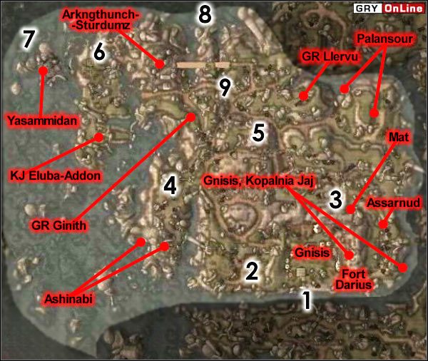 [1] - Hentul Yansurnummu - Mapa Główna | ŚWIAT - Gnisis | The Elder Scrolls III: Morrowind - The Elder Scrolls III: Morrowind - poradnik do gry