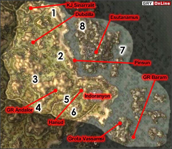 [1] - Dwóch wrogo nastawionych popielnych: Yan Assinabi i Sur Surishpi - Mapa Główna | ŚWIAT - Indoranyon | The Elder Scrolls III: Morrowind - The Elder Scrolls III: Morrowind - poradnik do gry