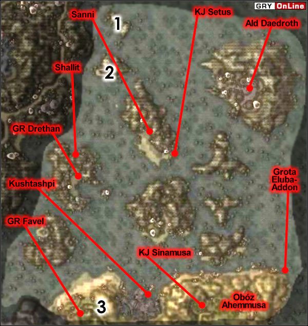 [1] - MAiq Łgarz - Mapa Główna | ŚWIAT - Obóz Ahemmusa | The Elder Scrolls III: Morrowind - The Elder Scrolls III: Morrowind - poradnik do gry