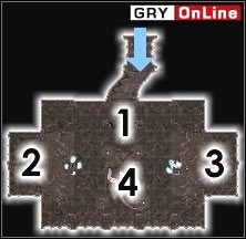 Przed wejściem pokonasz czterech przeciwników jednego z rodzajów: Młokos, Postrach Klanów, Żarłacz, Skrzydlaty Mrok, Daedroth, Dremora, Złota Święta lub Atronach - Pozostałe miejsca | ŚWIAT - Obóz Erabenimsun | The Elder Scrolls III: Morrowind - The Elder Scrolls III: Morrowind - poradnik do gry