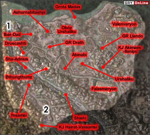 [1] - Porzucony Wrak - Mapa Główna | ŚWIAT - Obóz Urshilaku | The Elder Scrolls III: Morrowind - The Elder Scrolls III: Morrowind - poradnik do gry