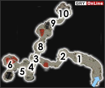 Popielny Niewolnik, Popielny Ghul, Popielny Zombie, Spaczony, Zarażony Spaczeniem lub Lunatyk będzie w [1], [2], [3] (tu dwóch), [4], [5], [6], [8], [9] i [10] - Pozostałe miejsca | ŚWIAT - Obóz Zainab | The Elder Scrolls III: Morrowind - The Elder Scrolls III: Morrowind - poradnik do gry