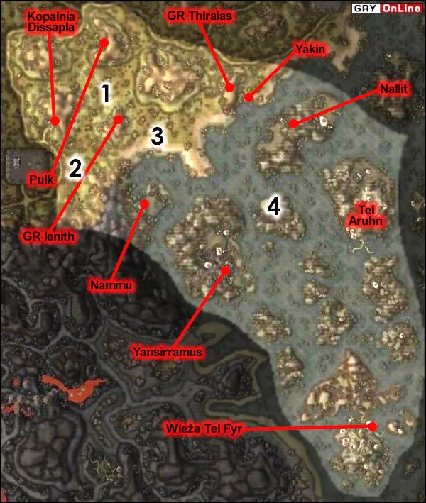 [1] - Obóz Elanius, Jurta Yapala - Mapa Główna | ŚWIAT - Tel Aruhn | TES III Morrowind - The Elder Scrolls III: Morrowind - poradnik do gry