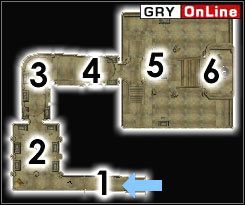W [1], na dziesiątym schodku od góry, po prawej stronie (patrząc na szczyt schodów) leży Klucz do Grobowca Savel - Pozostałe miejsca | ŚWIAT - Tel Branora | TES III Morrowind - The Elder Scrolls III: Morrowind - poradnik do gry