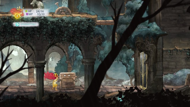 Gdy wyjdziesz z jaskini i pójdziesz w prawo zobaczysz zablokowane drzwi - Rozdział 2 - The Queen of Light | Opis przejścia | Child of Light - Child of Light - poradnik do gry