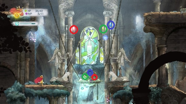 Przed walką z pierwszym bossem w grze czeka cię rozwiązanie zagadki - Rozdział 2 - The Queen of Light | Opis przejścia | Child of Light - Child of Light - poradnik do gry