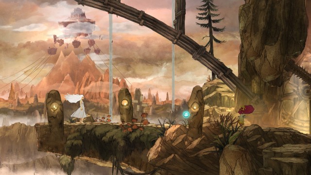 Aby wydostać się z tego miejsca musisz wlecieć w jaskinie, w której znajdują się skrzydła młyna - Rozdział 5 - An Unexpected Reunion | Opis przejścia | Child of Light - Child of Light - poradnik do gry