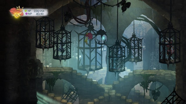 Kiedy zlecisz na sam dół lokacji po lewej stronie zobaczysz drzwi - Rozdział 8 - The Highest of High | Opis przejścia | Child of Light - Child of Light - poradnik do gry