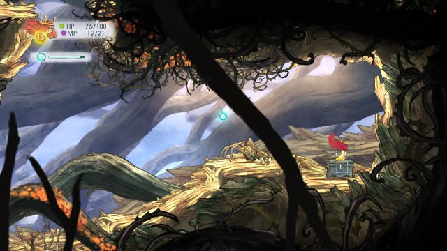 W obu skrzynkach znajdziesz Rough Sapphire - Rozdział 3 | Sekrety i znajdźki | Child of Light - Child of Light - poradnik do gry