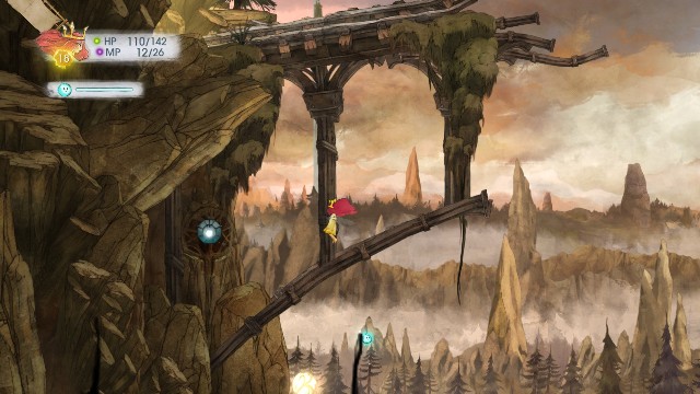 Kamień na górze zawiera Potent Healing Tonic, a na dole Quicken Elixir - Rozdział 5 | Sekrety i znajdźki | Child of Light - Child of Light - poradnik do gry