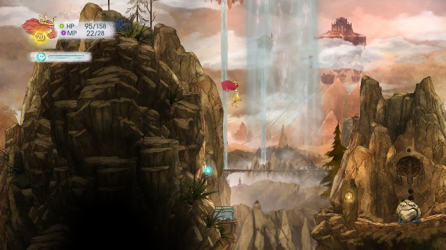 Na górze jest Rough Sapphire, na dole po prawej eliksir Antidote, a po lewej Tumbled Emerald - Rozdział 5 | Sekrety i znajdźki | Child of Light - Child of Light - poradnik do gry