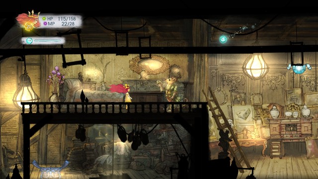 W kamieniu jest Rough Sapphire a w skrzyni Potent Magic Potion - Rozdział 6 | Sekrety i znajdźki | Child of Light - Child of Light - poradnik do gry