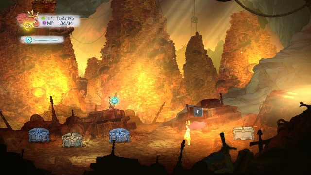 Od prawej: Faery Nectar, Rough Citrone,Rough Emerald i Rivive. - Rozdział 6 | Sekrety i znajdźki | Child of Light - Child of Light - poradnik do gry