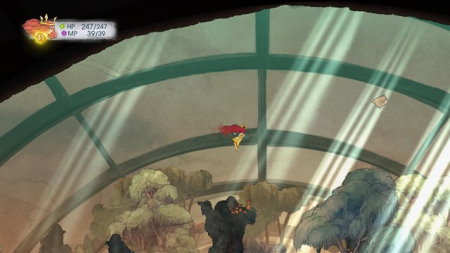 Na samej górze lokacji znajduje się wiadomość - Rozdział 7 | Sekrety i znajdźki | Child of Light - Child of Light - poradnik do gry